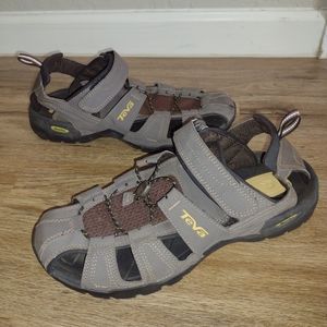 Teva Forebay Fisherman Sandals ShocPad Athletic Hiking Brown  Water Shoe Mens-11